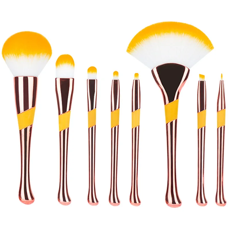 ECO-friendly High Quality 8Pcs Brushes For Make Up Custom Logo Professional Foundation Makeup Brush Set
