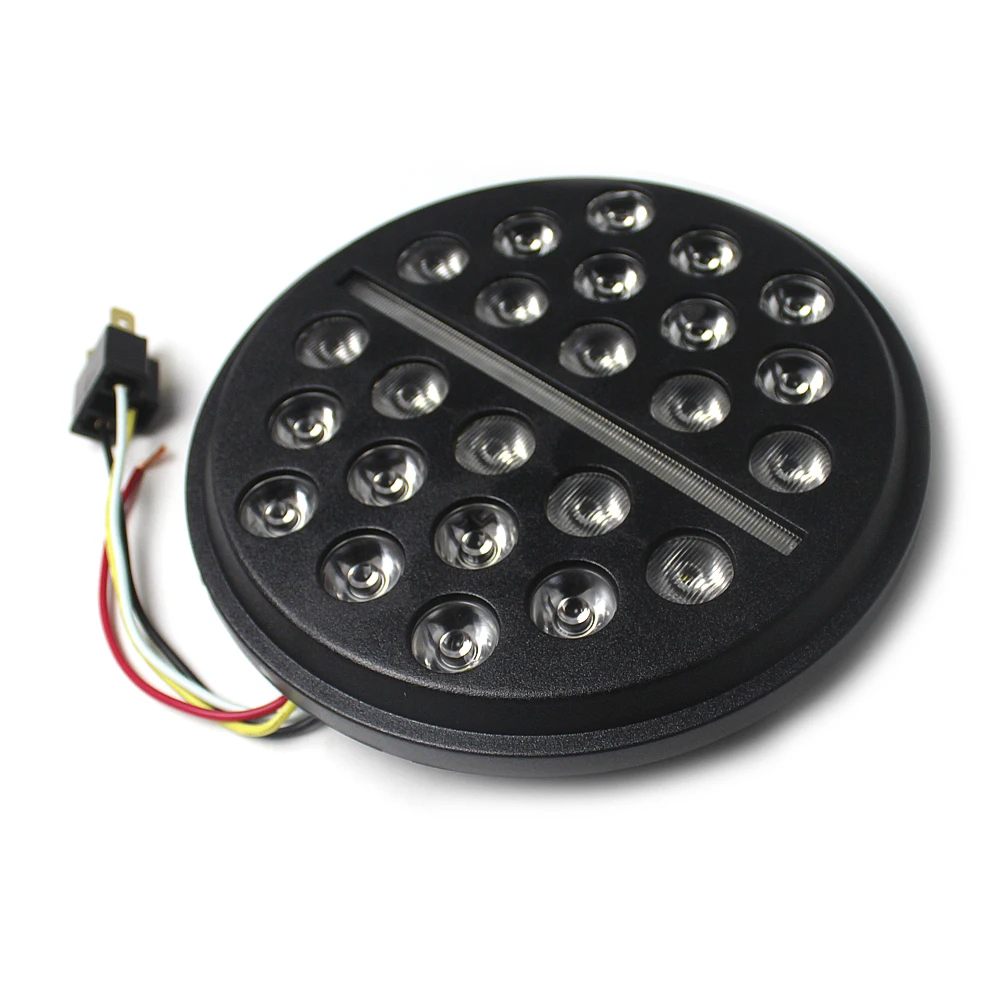 RTS Motorcycle Light system Round 7 Inch LED Headlight Lamp For Motorbike Head light