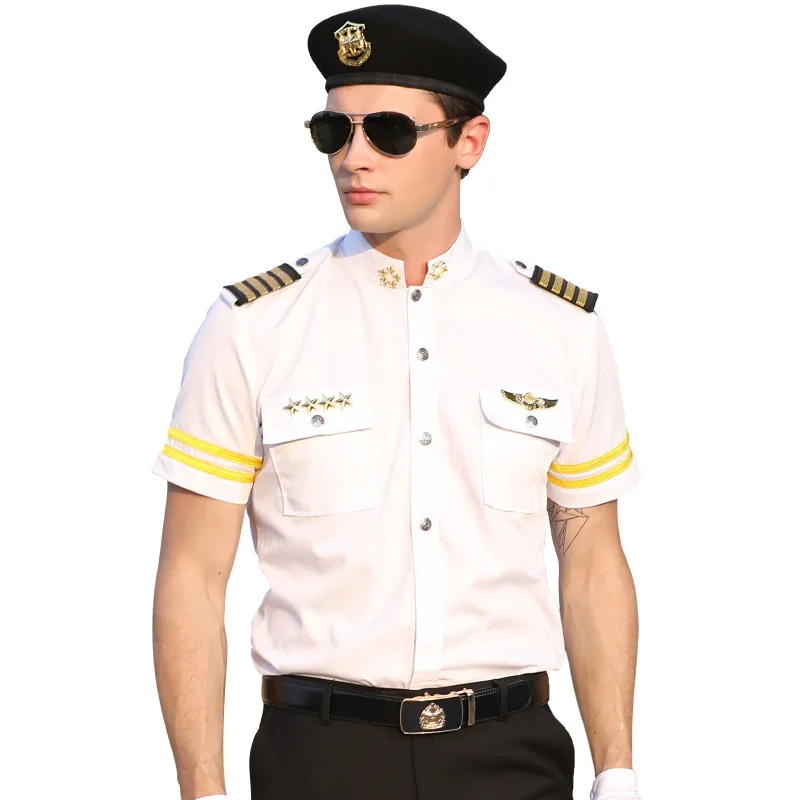 Factory White Shirts Security Guard Shirt For Dress/ Uniform With Custom
