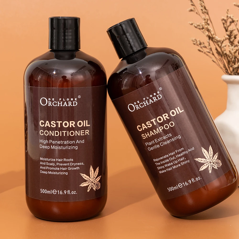 Private Label Wholesales Gentle Cleansing And Moisturize Hair Roots And Scalp Jamaican Black Castor Oil Shampoo And Conditioner