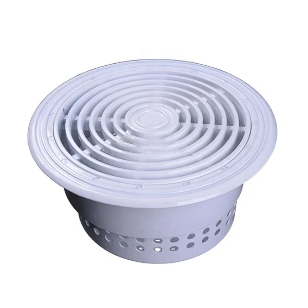 HVAC air duct adjustable circular round fixed blade swirl ceiling diffuser for air conditioning system