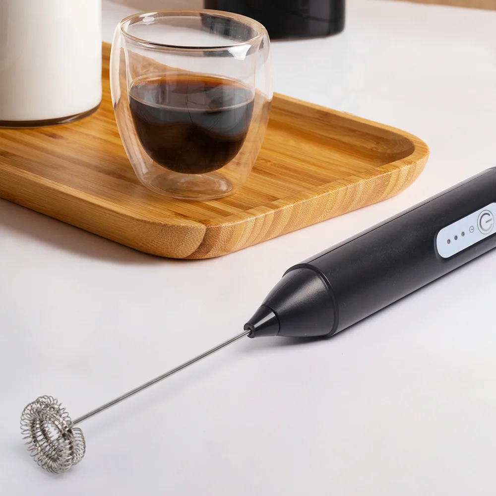 Wholesale Foam Maker Mini Handheld Coffee Frother Mixer Rechargeable Electric Milk Frother
