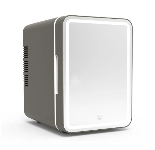 2024 Hot DC12V AC100~240V car home dual-use 6L small refrigerator, hot and cold cosmetics refrigerator