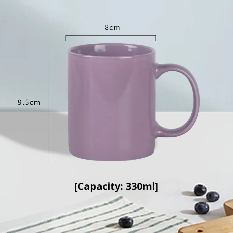 Custom Logo Matte Black 11oz Coffee Ceramic Cup Mug Sublimation Coating Gift Mugs Printing Cups