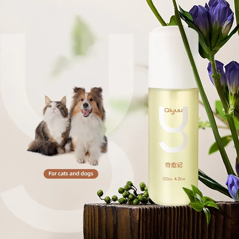 Pet Fur Care Natural plants Supple, anti-bacterial and repair fur problems Natural Leave-in Essential Oil for Cats and Dogs