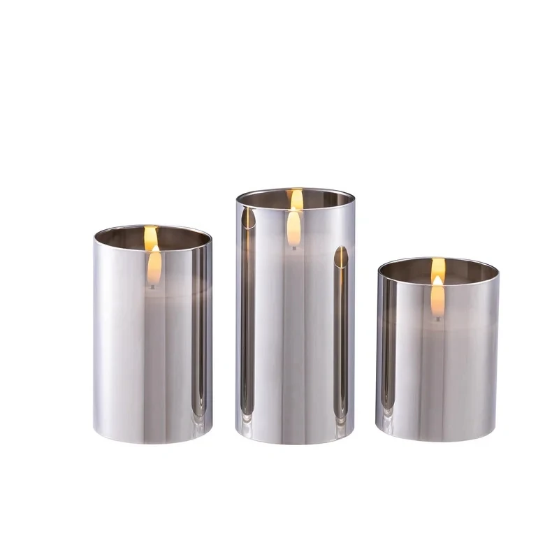 high quality factory cheap price 3D flameless led candle set
