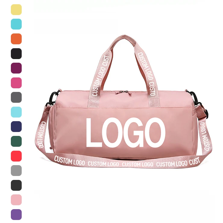 custom all over print big cheerleading bags bolso gimnasio logotipo sports duffle travel bags with fabric logo