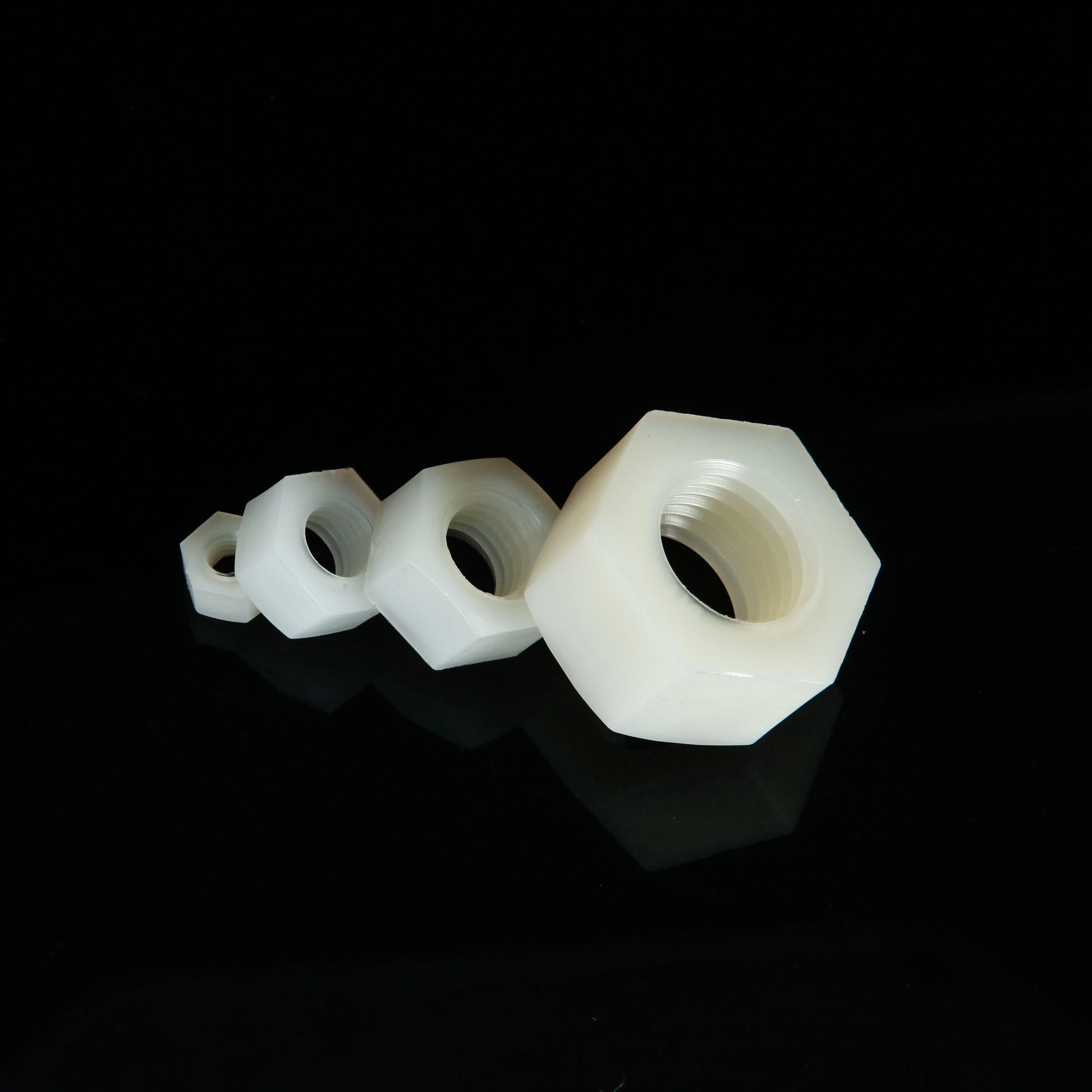 Nylon PA66 -hex plastic nuts M2 M2.5 M3 M4 M5 M6 M8 M10 M12 M14 M16 M20 NUTS