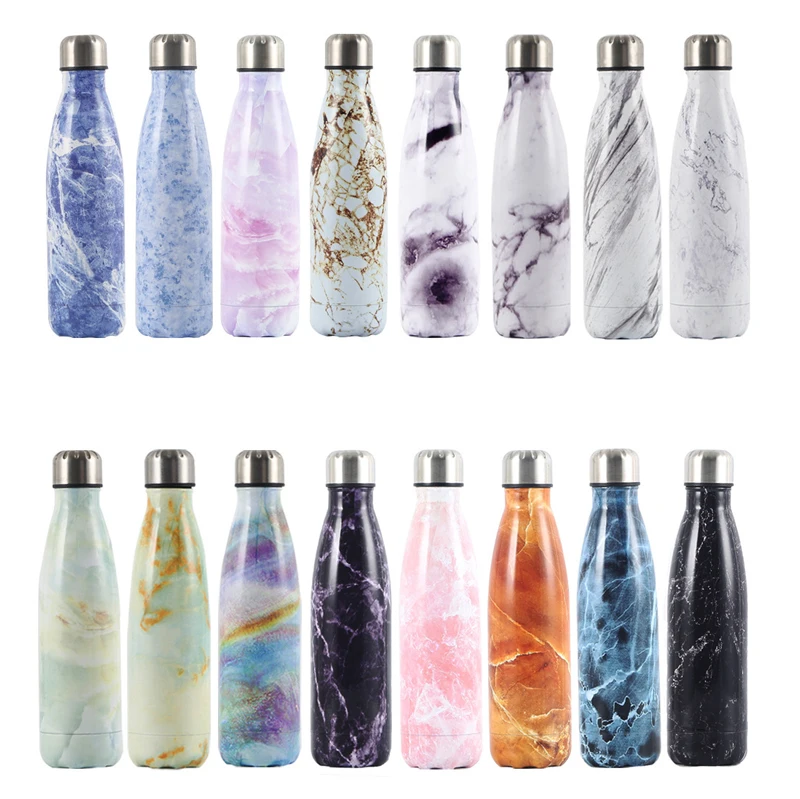 Cola Shaped Water Bottle Customized Starry Sky Stainless Steel heat Transfer Printing Tumbler