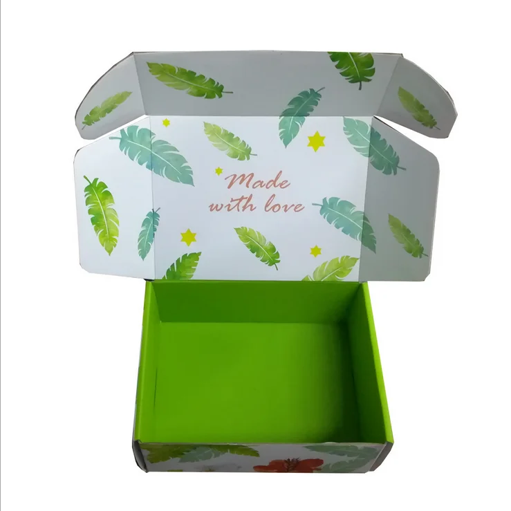 
Full color print on outside and inside corrugated gift box for shipping 