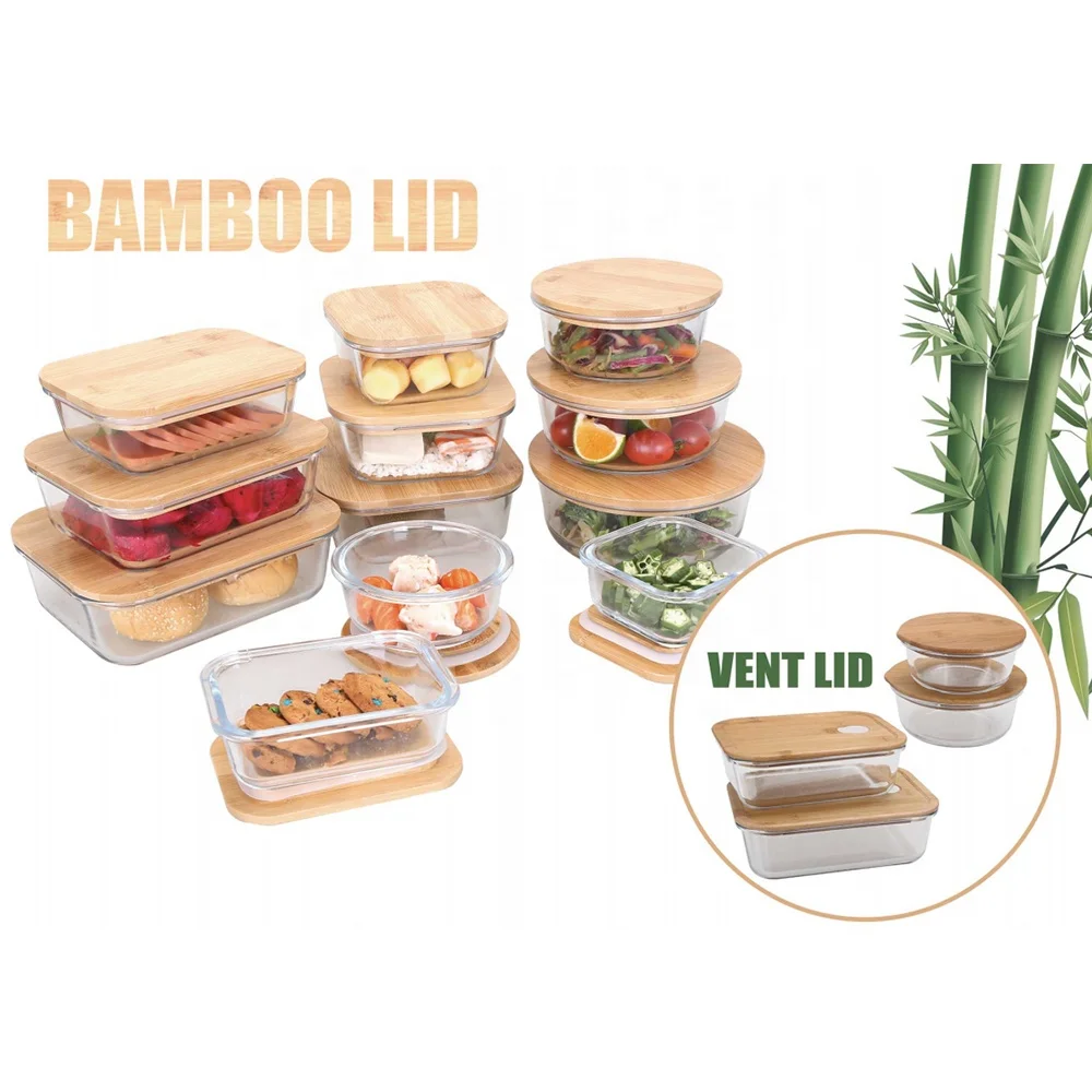 Eco Friendly Food container with Bamboo Lid