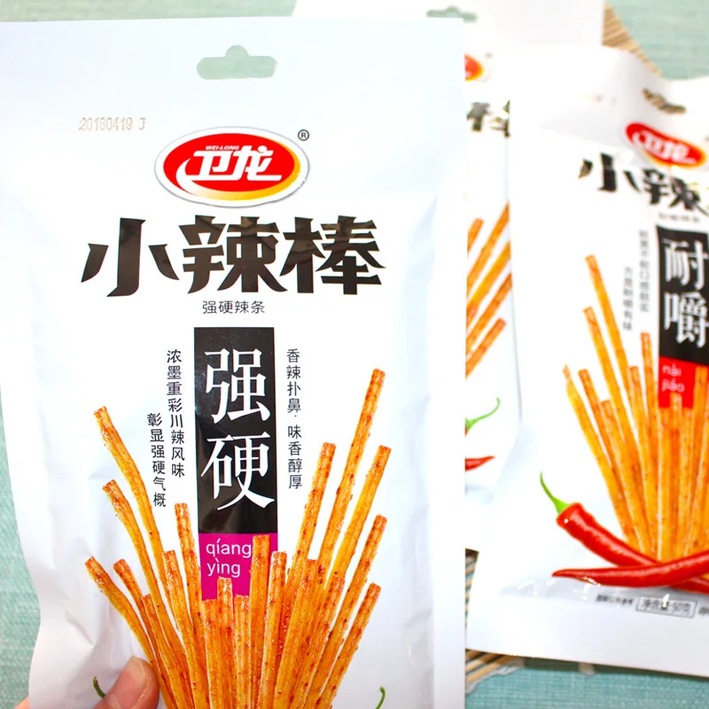 Weilong пряный Tiao 50 г/пакет пряного сушёный полосками бобовый сыр с фаст-фуд характеристикой на китайском языке