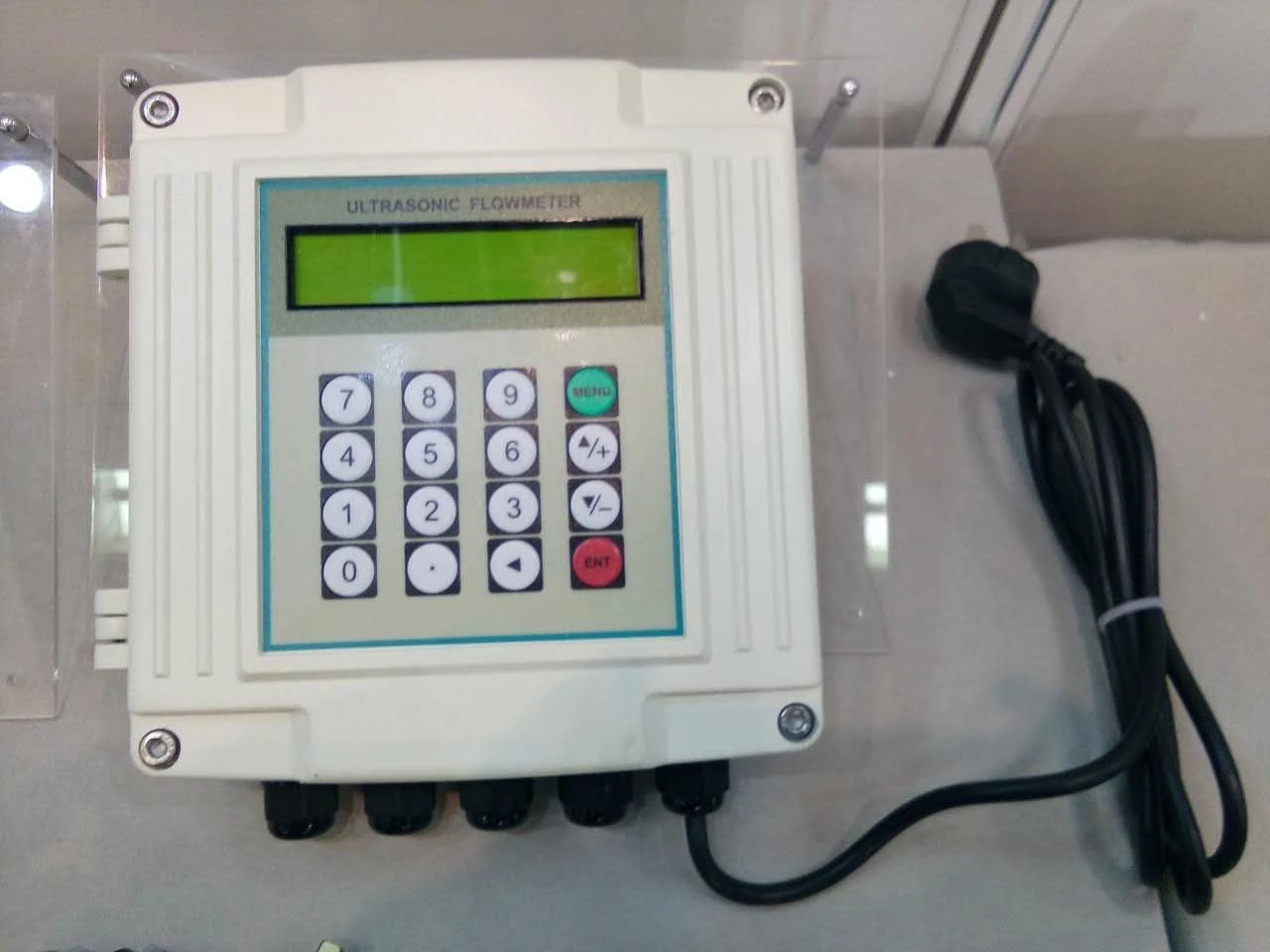 TUF-2000S DN15-DN6000 output 4-20 mA RS485 external clamp/plug-in sensor type wall-mounted ultrasonic flowmeter