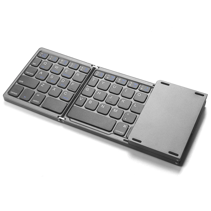 Oem Clavier испанская Складная русская синяя зубная клавиатура с тачпадом