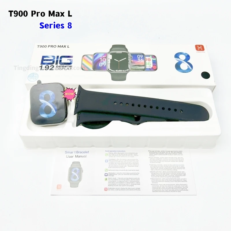 2023 Low price wholesale T900 Pro Max L 8 series wearable waterproof smart watch D20 y68 I7 Pro Max s800 Max smart watch