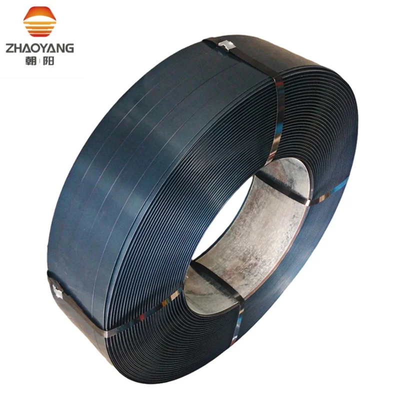 High Tensile 32mm Blue Color Painted Plastic Pallet Packing Strip Steel Packing Strap Band