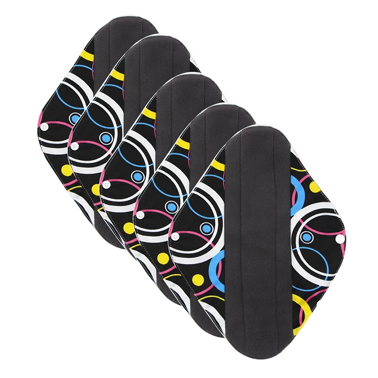
Small Size Bamboo Charcoal Menstrual Pad Liner Reusable Sanitary Pads 