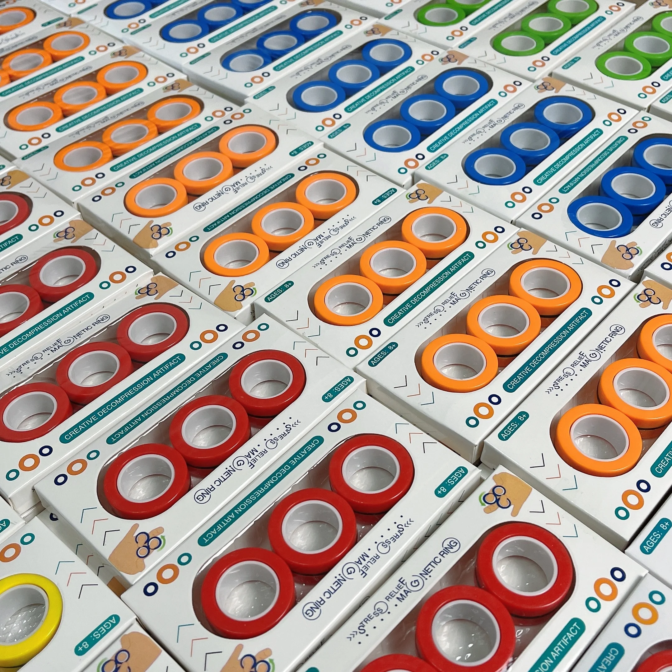 Dropshipping 2021 Amazon best seller Anxiety Relief stress reliever Fidget fingertips Toys Magnetic Ring fidget sensory Toys