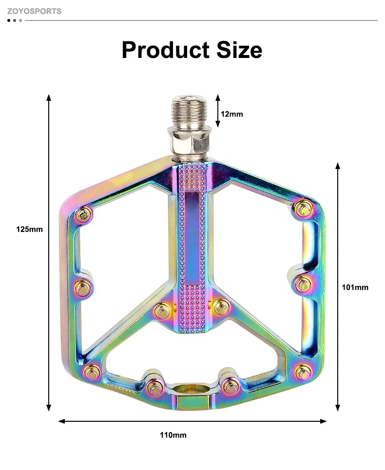 Guaranteed Colorful 3 Bearing Bicycle Pedal For Outdoor Sports Ultralight Bicycle Parts MTB Road Bike Parts Aluminium Alloy