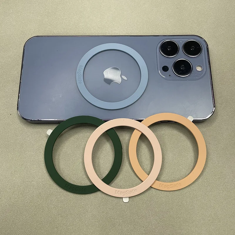 Universal Back Holder Ring Magnetic Metal Plate Ring For Magsafe Wireless Charger Magnet Sticker Phone Holder For iPhone 15 14