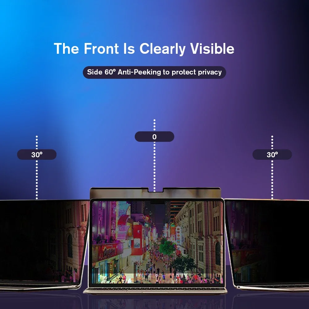 Magnetic Privacy Screen Protector for Macbook Air 15.3 2024 Pro 16.2 14.2 13.6 13.3 inch M1 M2 M3 Removable Laptop Filter Shield