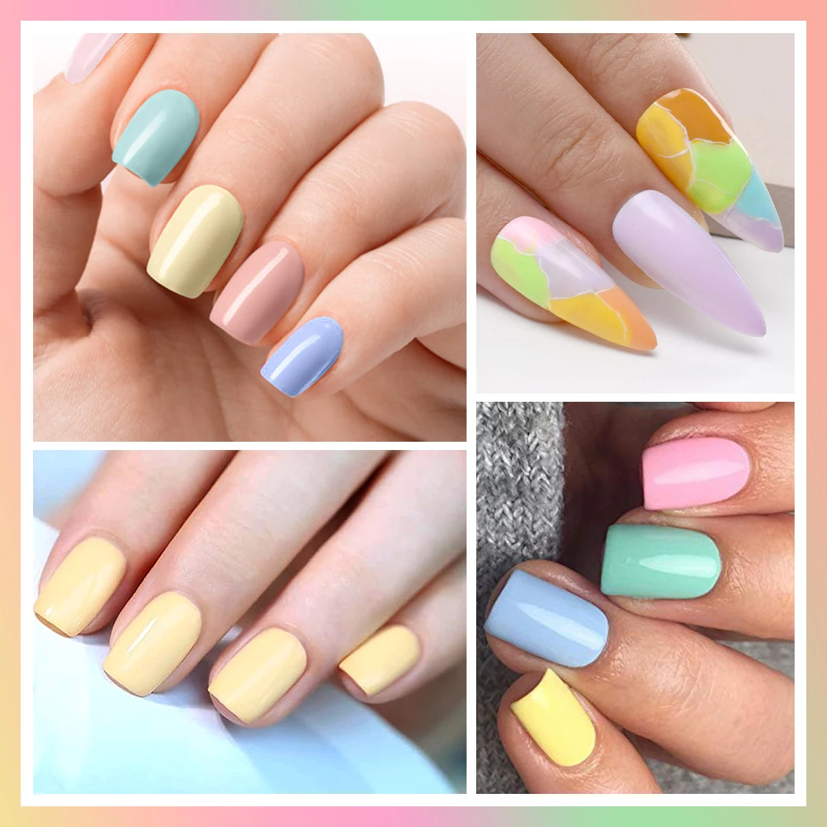 New Summer Season HEMA Free Odorless Vegan Nail Gel Varnish Semi Permanent Soak Off UV LED Gel Polish Color Set