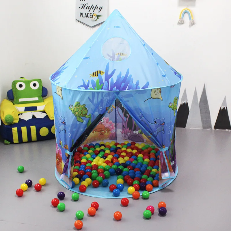 China Manufacturer Digital Printed Marine Ocean Sea Animals Kids Play Tent for Children