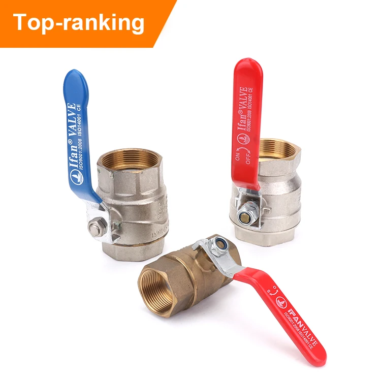 IFAN Free Sample Gas Water Valve Custom Handle Color Valves PN25 Brass Valve