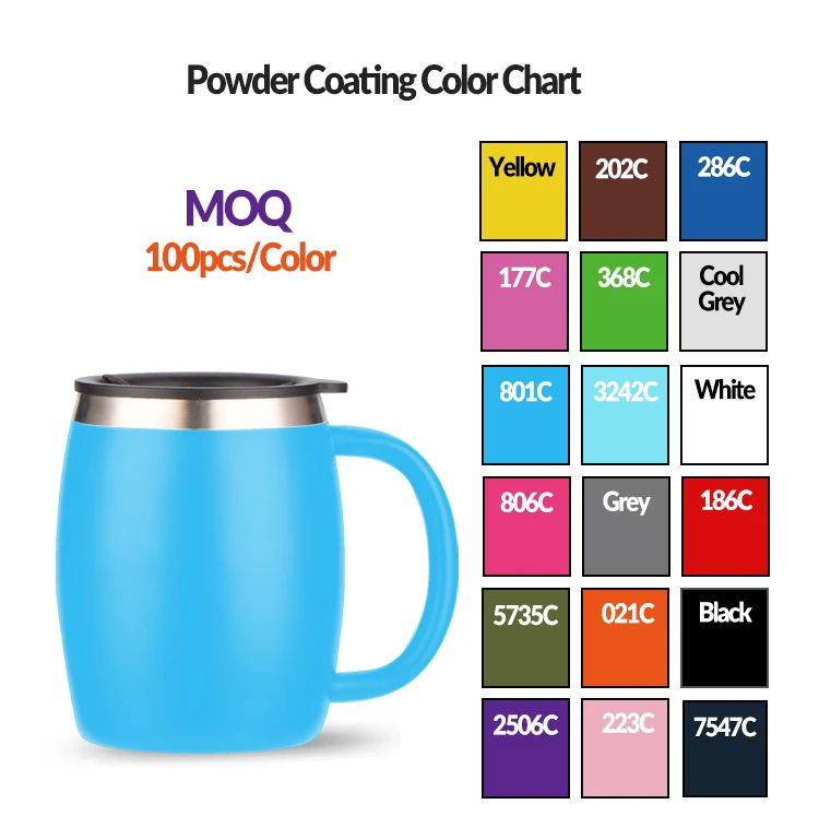 BO Cheap Custom Print Insulated Beer Mug Wholesale Double Wall Stainless Steel Barrel Coffee Beer Mug with Lid and Handle