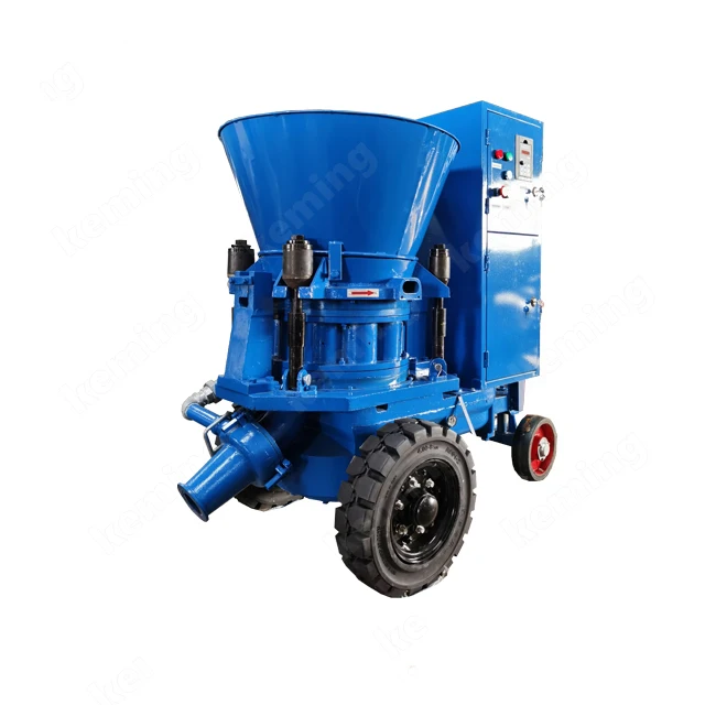 three phase dry refractory spraying machine KPZ eject fireproof gunning equipment with frequency motor
