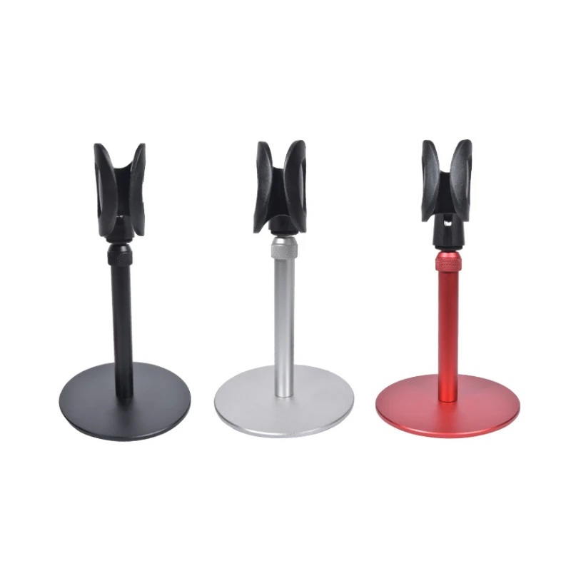 High Quality Microphone Holder Stable 180 Degree Height Angle Adjustable Desktop Microphone Stand Tray