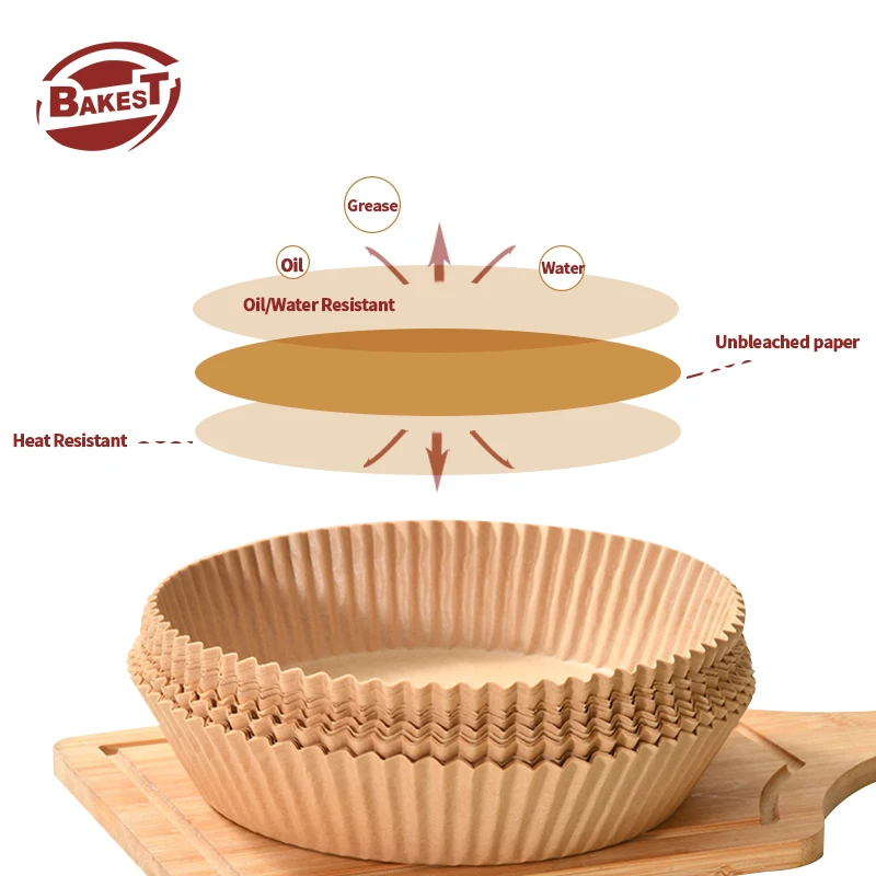 Одноразовые бумажные круглые устойчивые к высоким температурам антипригарные пергаменты прокладки для фритюрницы аксессуары