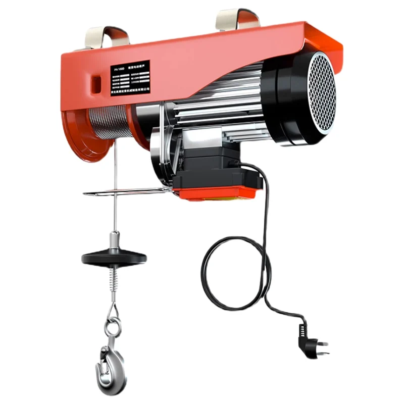 Mini Portable Electric Hoist Pa600 PA800 Pa1000 Pa1200 500kg 1ton Small Crane Electric Hoist Winch