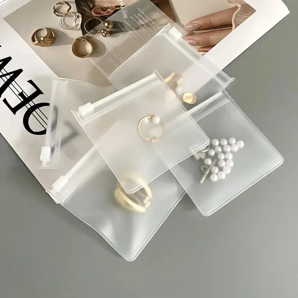 Wholesale  Custom Logo Packaging Transparent Plastic Bags Zipper Bag for Packaging Jewelry Bags
