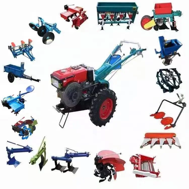 Agricultural machine Two Wheel Farm Hand tractor with potato harvester