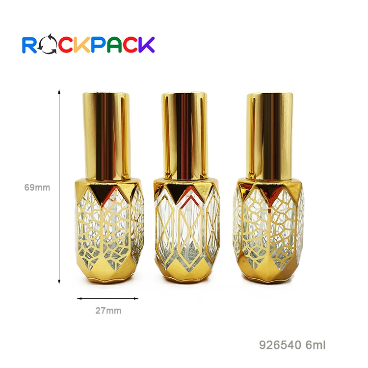 6ml Mini Glass arabic golden pocket perfume bottles