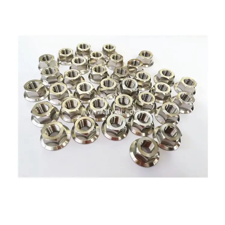 China Wholesale M2-M64 Size Metric Hex Titanium Flange Lug Nut