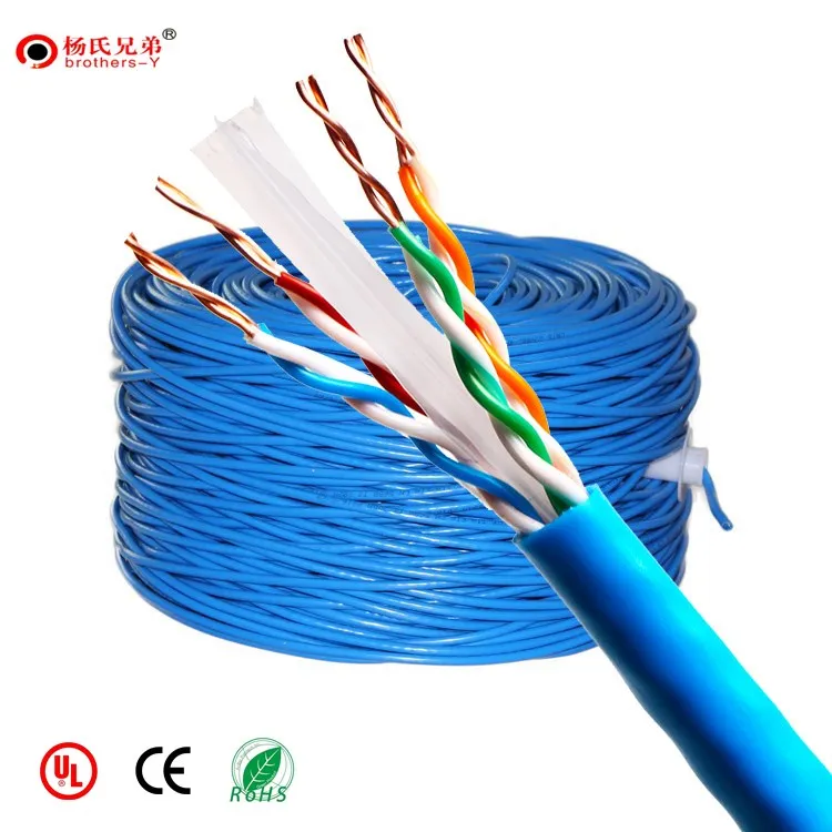  4 пары Крытый 23AWG высокое качество utp ftp cat6 lan кабель ethernet 305