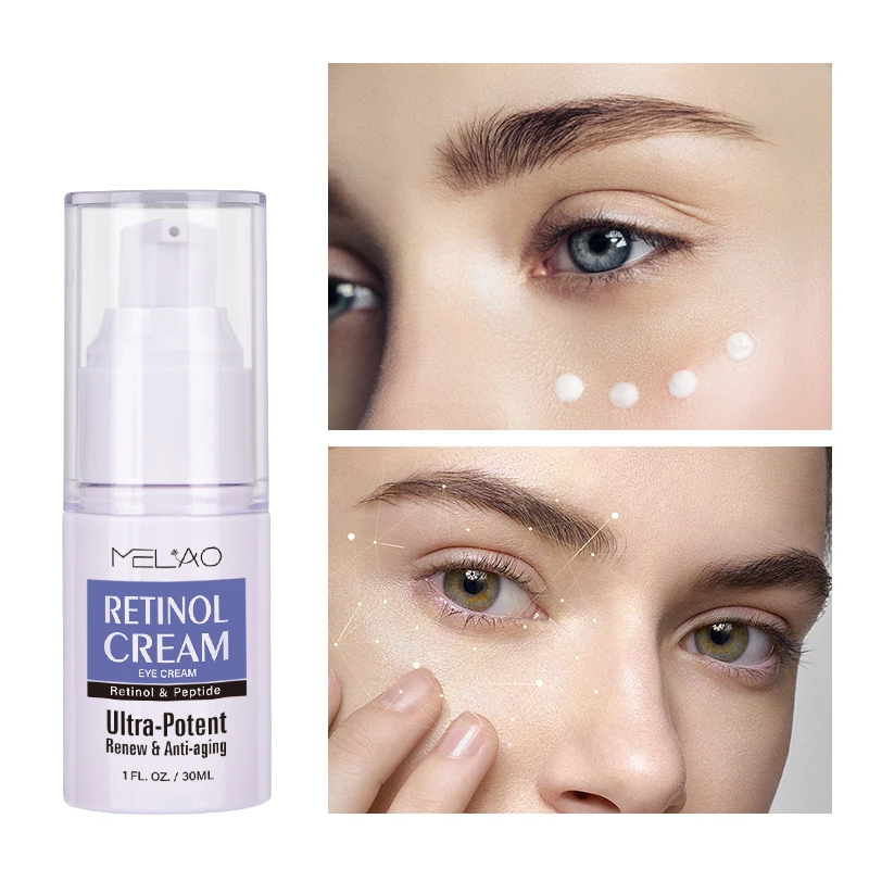 MELAO Tightening Anti-Aging Brighten Hydrate Soothe Dark Circles Puffiness Wrinkle Prevention Retinol Peptide Eye Cream