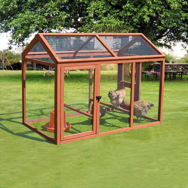 Wholesale Wooden Chicken Coop Cage Large Hen House easy clean outdoor Pet Cage