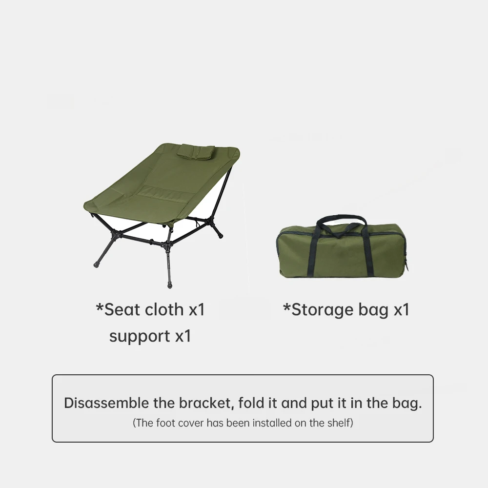 Outdoor folding chair with cooler bag Fishing Chairs with Backrest Folding Camping Stool Compact for Hiking Hunting Travel
