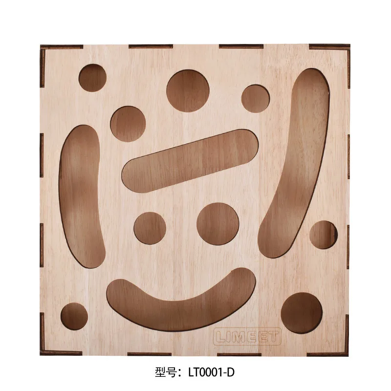 Custom Laser Engraved Logo Cat Puzzle Toy Wooden Toy Gift Hunt Box Funny Box with Balls