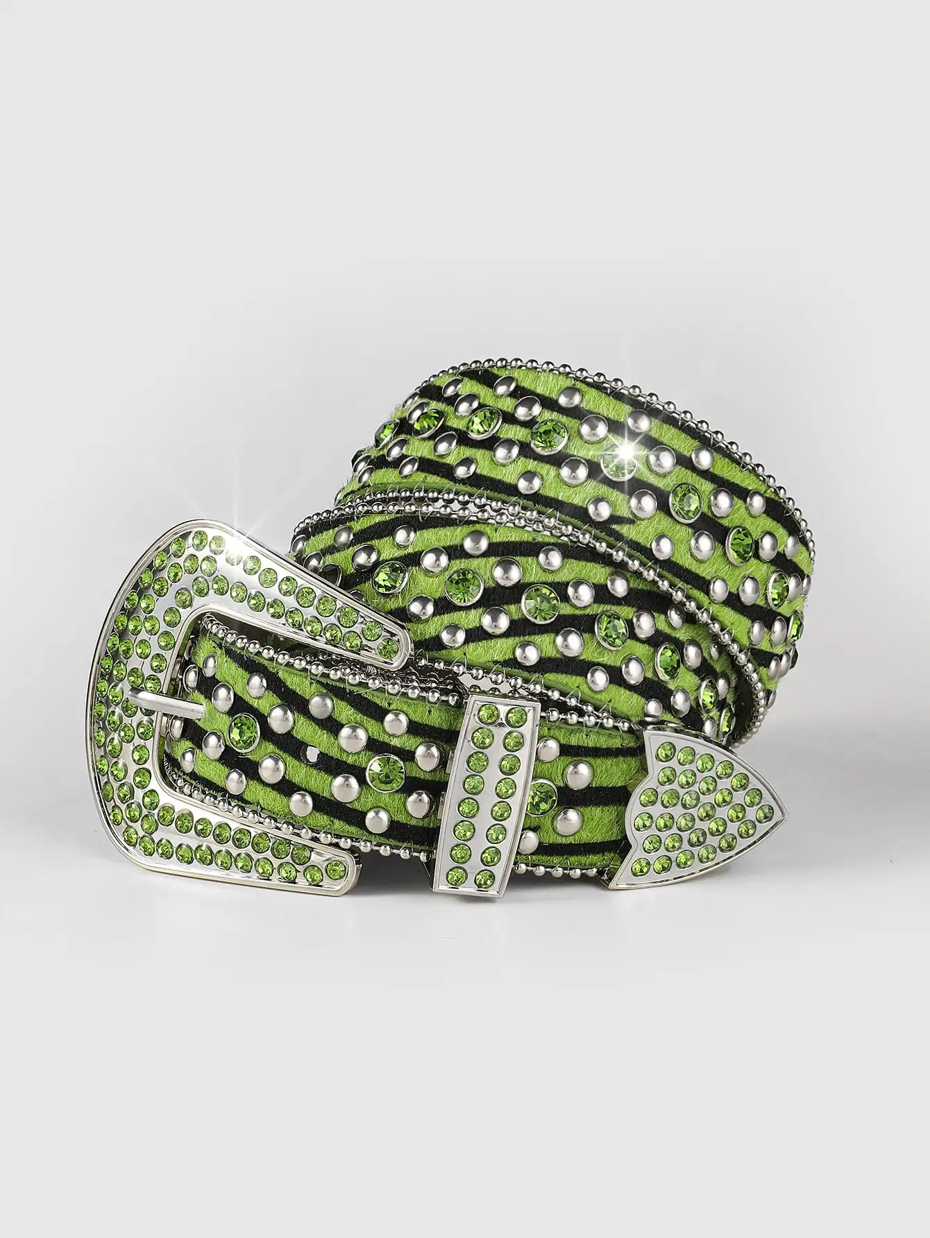 Ремни BB с коричневыми кристаллами