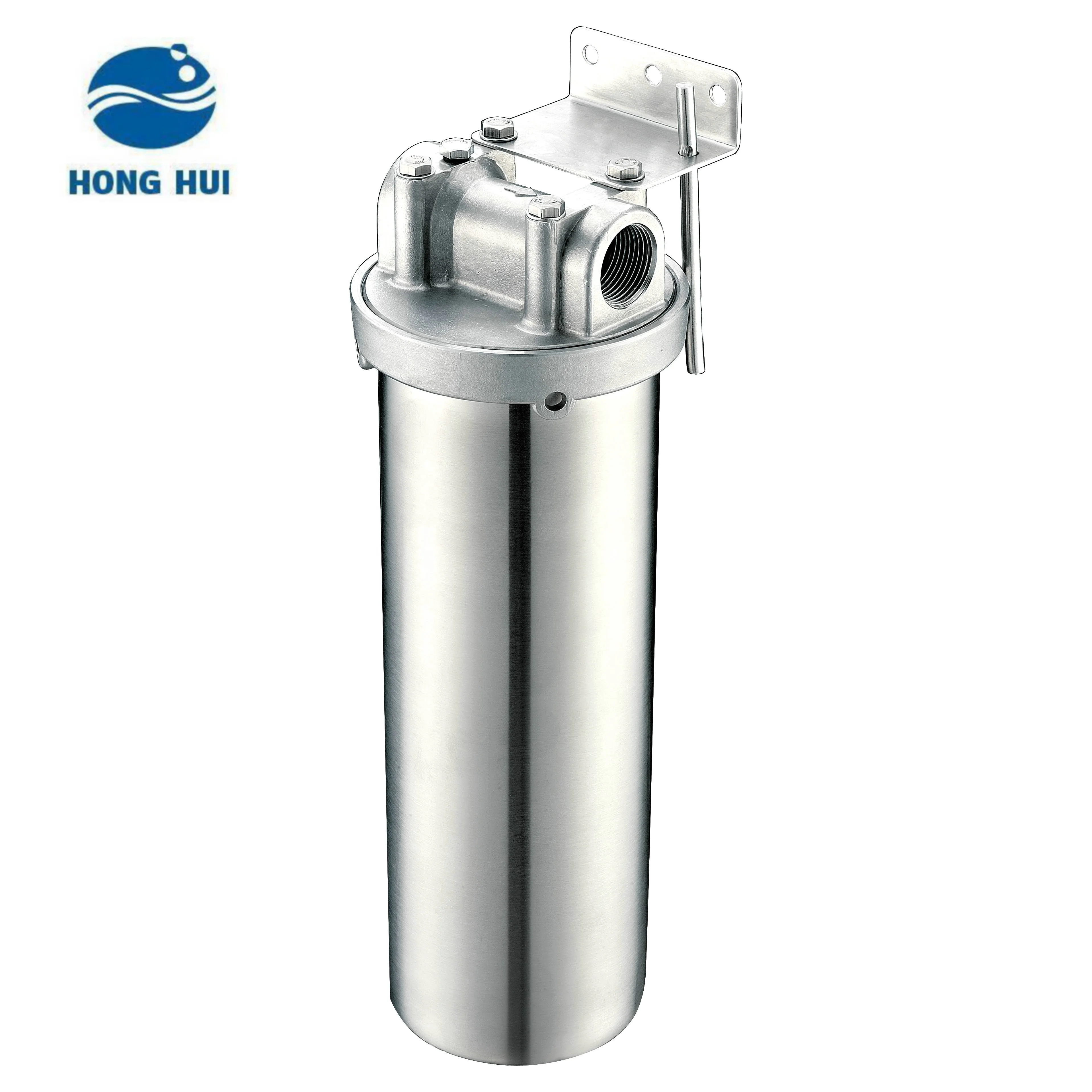 HONG HUI HN-10B household stainless steel 304 water filter housing pre-filter water filter housing
