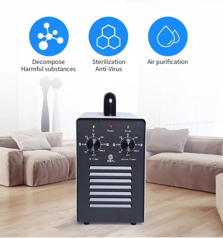 Убивает вирусы и бактерии 20000 мг 2 в 1 ионизатор озоновый очиститель воздуха