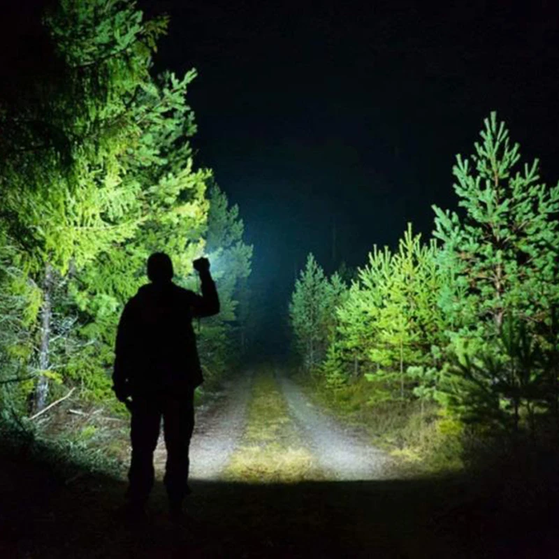 super bright 100000 lumen torch led powerful mining rechargeable cob led stunn gun portable flashlight