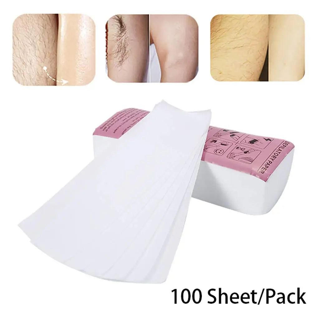 Depilation wax paper white thickened non-woven depilatory body hair removal wax paper