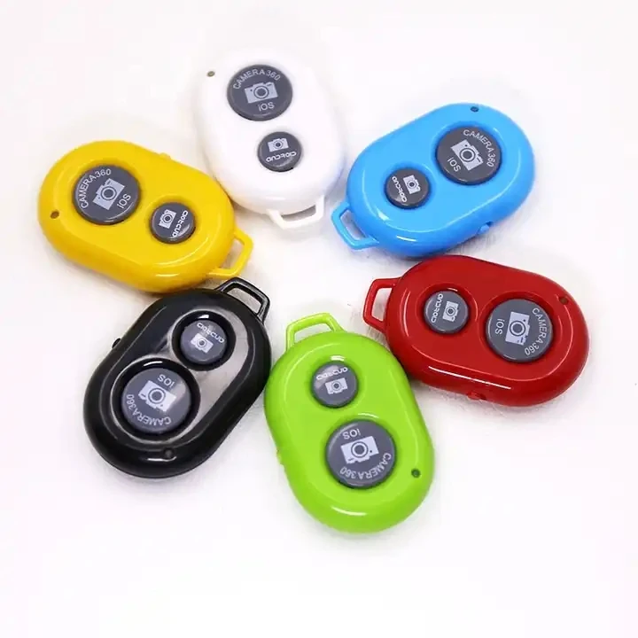 Camera Shutter Remote Control Wireless Selfie Button Clicker Compatible for Smartphone and Tablets