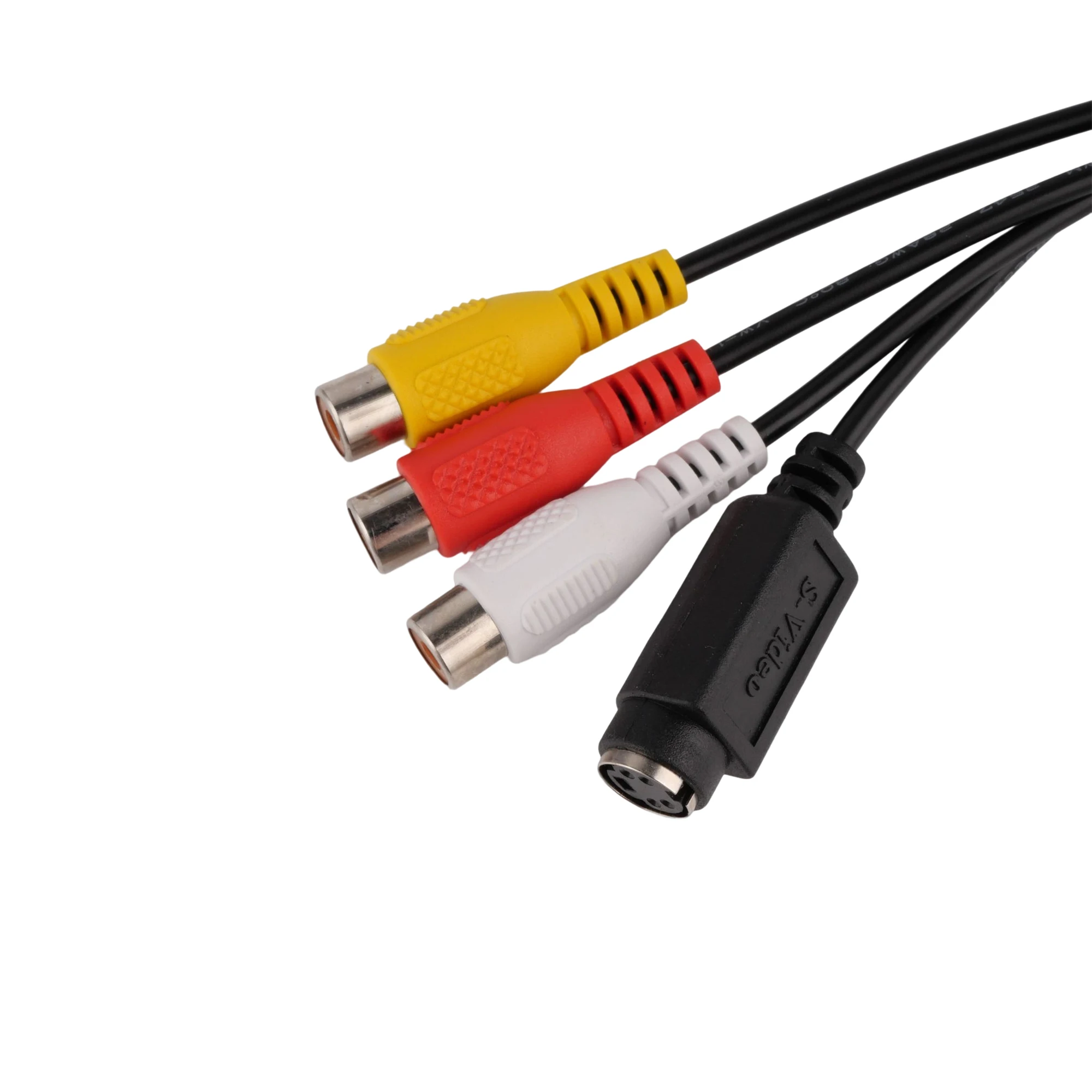 Mini DIN 7 Pin to 3 RCA MALE TO FEMALE audio video Cable