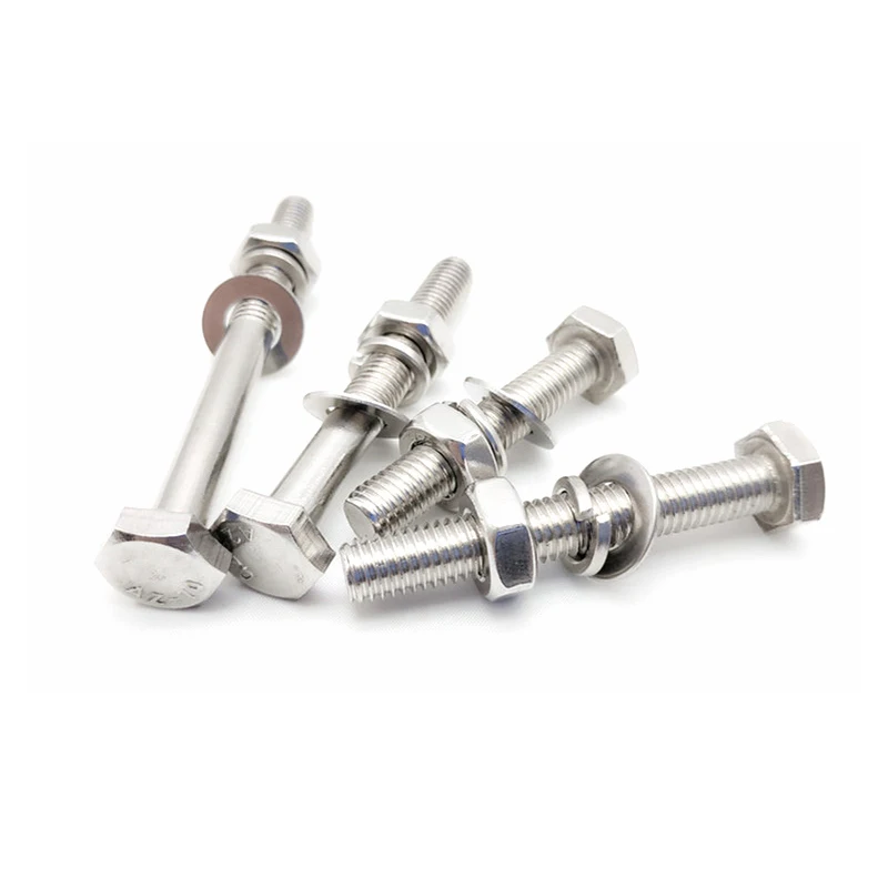 Grade 4.8 10.9 Zinc Din931 Din933 Nickel Plated Half Thread Outer Hex Nut Hexagon Head Bolt